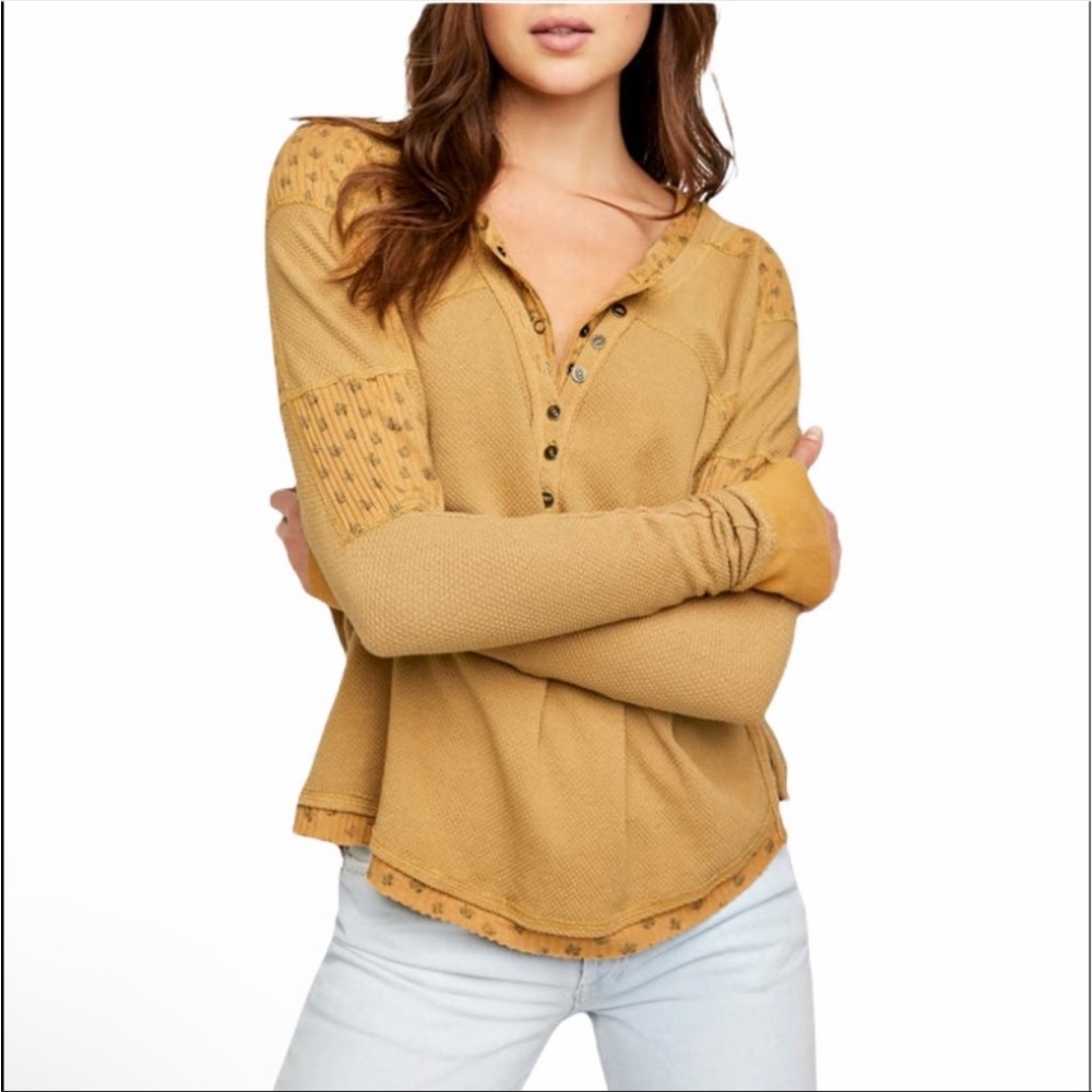 Free People heart to heart Henley top